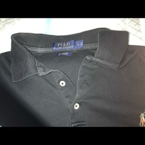 Large Ralph Lauren black short sleeve classic polo